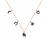 Charms necklace hematite