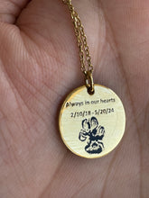 Load image into Gallery viewer, Laser engraved pendant