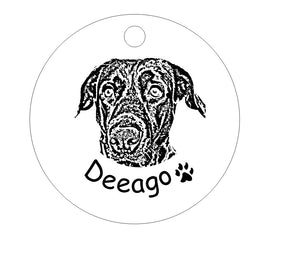 Laser engraved pendant