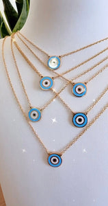 Enamel Eye Necklace