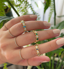 Load image into Gallery viewer, Gemstone infinity ring