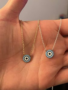 Enamel Eye Necklace