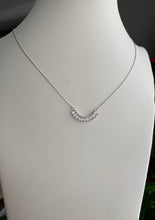 Load image into Gallery viewer, Moon baguette necklace