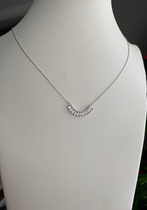 Moon baguette necklace