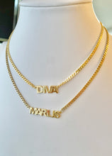 Load image into Gallery viewer, Personalized Diva Font Necklace