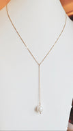 Pearl Lariat Necklace