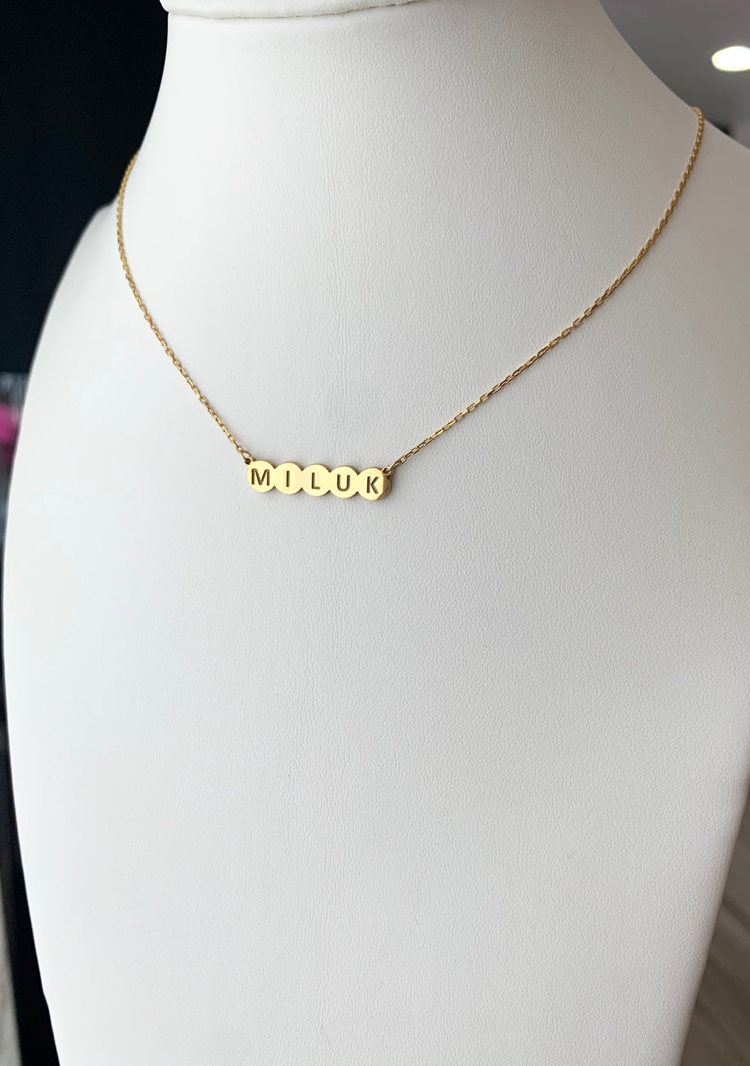 Bubble Name Necklace