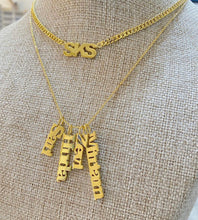 Load image into Gallery viewer, Vertical Names Personalized Necklace