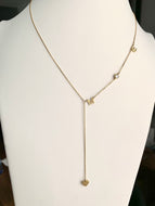 Personalized Initials Lariat Necklace
