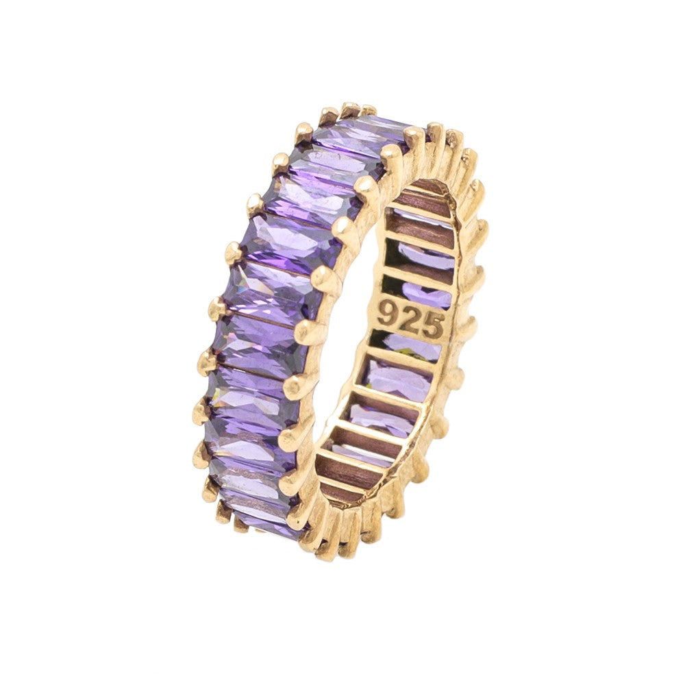Baguette Ring Purple