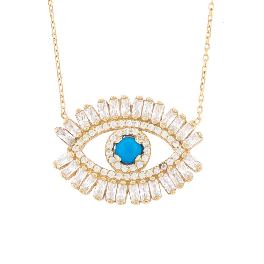 Baguette Eye necklace