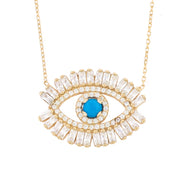 Baguette Eye necklace
