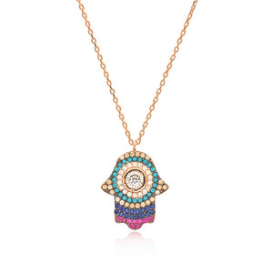 Hamsa necklace