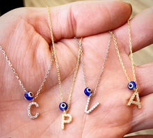 Load image into Gallery viewer, Sterling Silver .925 Initials with eye - Silver