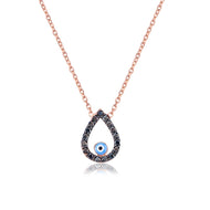 Teardrop necklace Hematite
