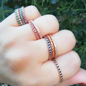 Bubble Stone Rings