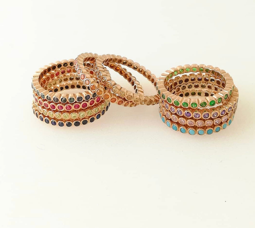 Bubble Stone Rings