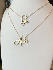 Cursive Font Personalized Necklace