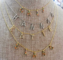 Load image into Gallery viewer, CZ Personalized necklace