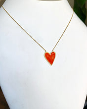 Load image into Gallery viewer, Enamel Heart Necklace