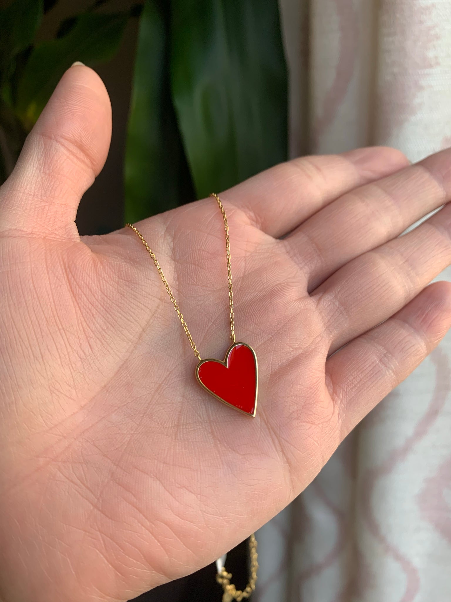 Rose Petal Heart Necklace | LBD Jewellery