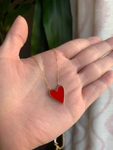 Load image into Gallery viewer, Enamel Heart Necklace