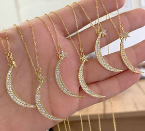Moon & Star Necklace