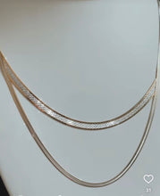 Load image into Gallery viewer, Double sided Herringbone necklace