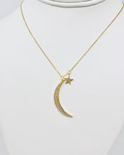 Load image into Gallery viewer, Moon &amp; Star Necklace