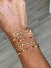 Load image into Gallery viewer, Dainty enamel bracelet