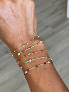 Dainty enamel bracelet
