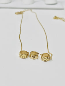 Personalized Rings Necklace
