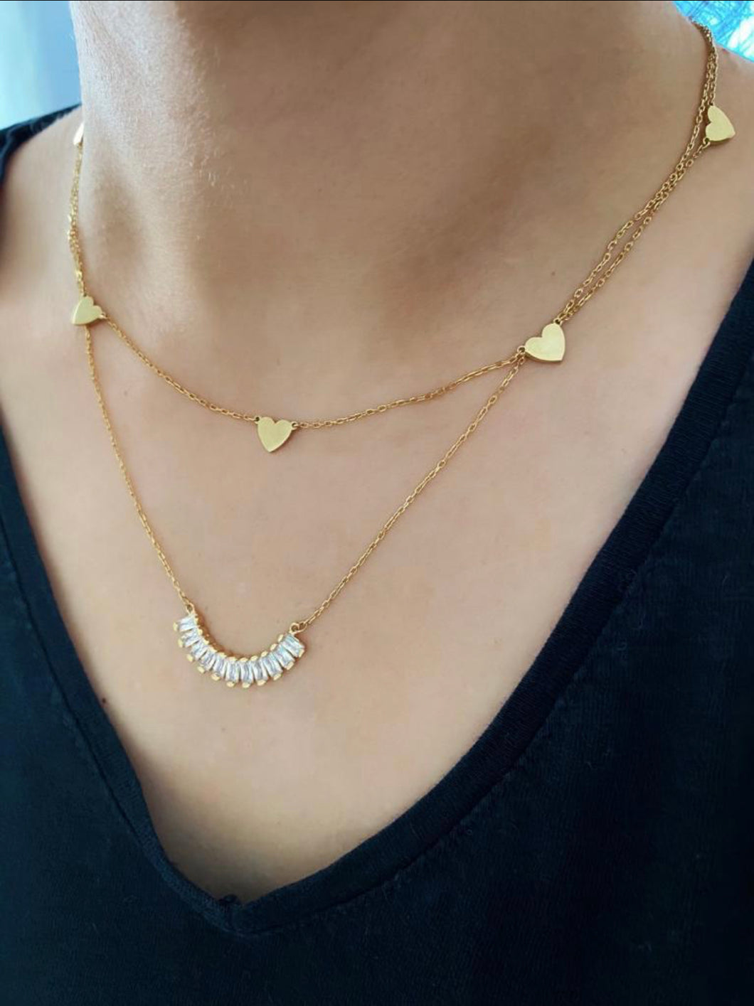 Five Hearts Necklace