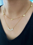 Five Hearts Necklace