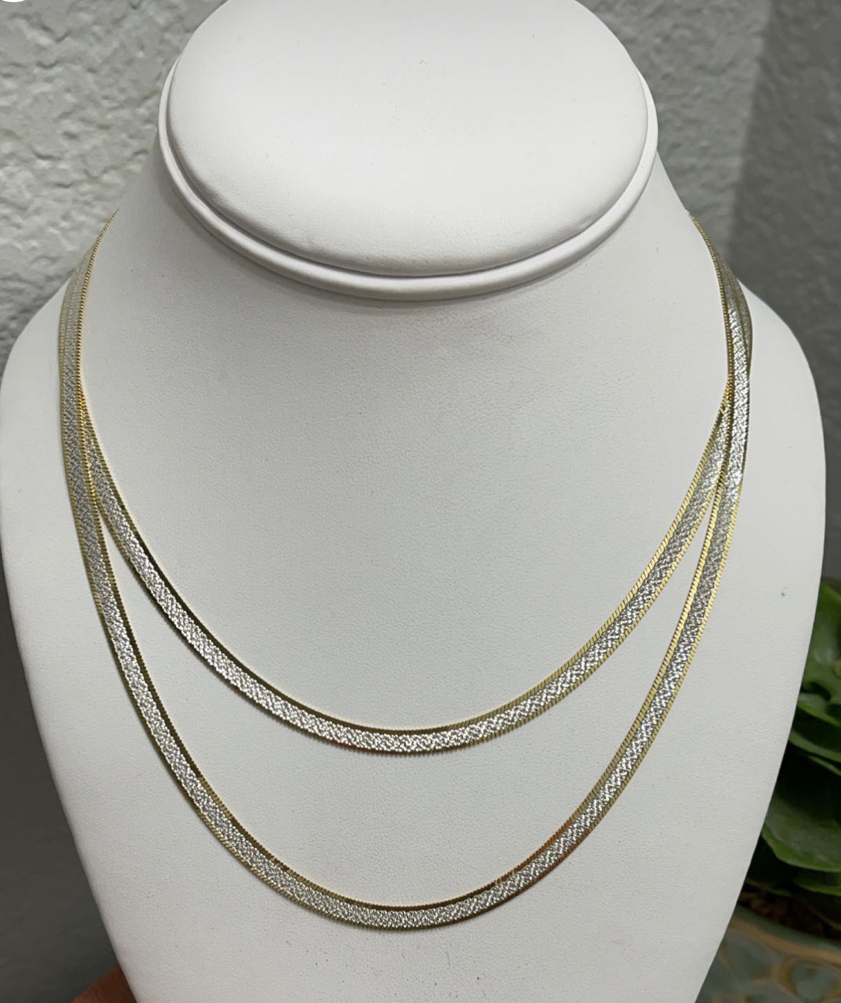 Monet yogati herringbone necklace